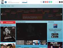 Tablet Screenshot of dracenafmsertaneja.com